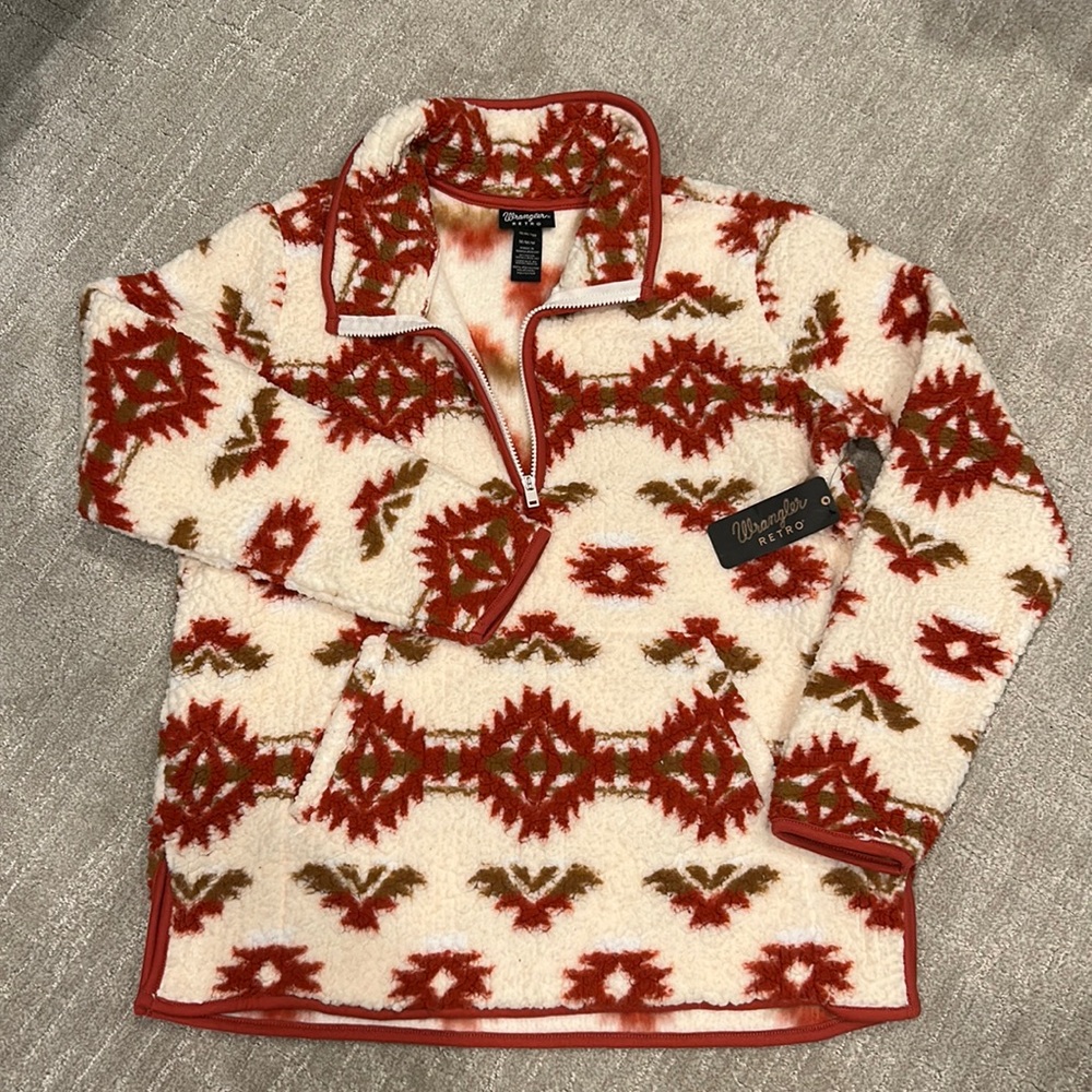 Wrangler Retro sherpa fleece 1/4 zip
